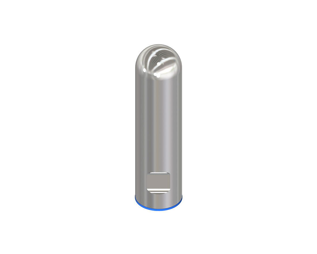 Hygienic 3-A thread cover with blue silicone gasket, M30, polished