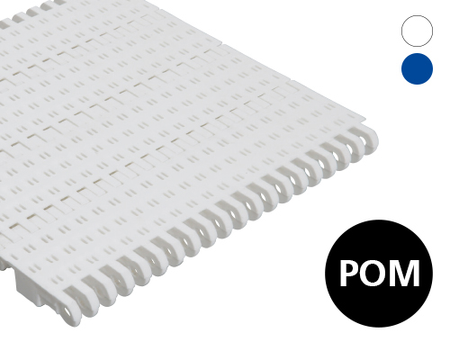 Modulband 50-600 perforierte Oberfläche, 9 % flow, p=50  POM, FDA, USDA, FSIS