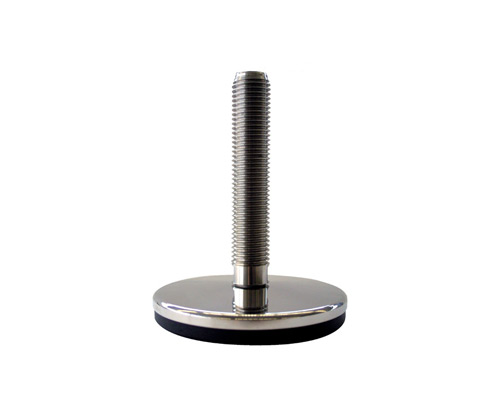 Maschinenfuß / Stellfuß MASSIV Edelstahl, Ø 150 mm, M30 x 175 mm, NBR