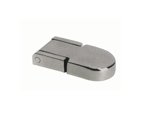 Scharnier Edelstahl hochglanzpoliert 57 x 30 x 10, Bohrungsabstand 16 mm, Bohrung M5 / Ø 4 mm