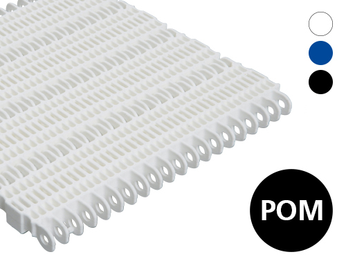 Modulband 50-401 gitterförmige Oberfläche, 61 % flow, p=50  POM, FDA, USDA, FSIS