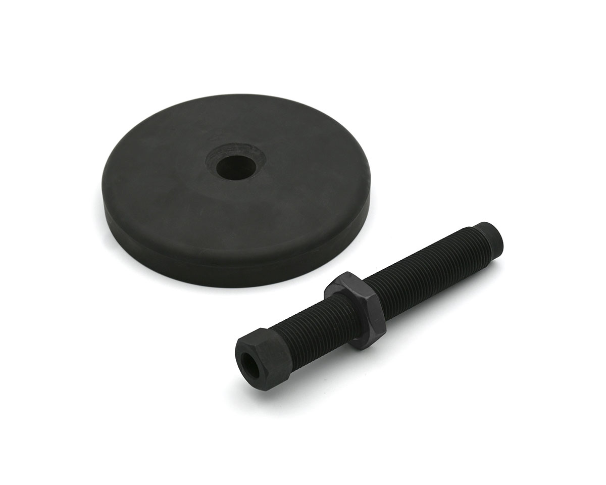 Element 2 von 2 (Bild) – Maschinenfuß / Stellfuß TEKNOFIX, Ø 120 mm Stahl, M35x2 x 100 mm, phosphatiert