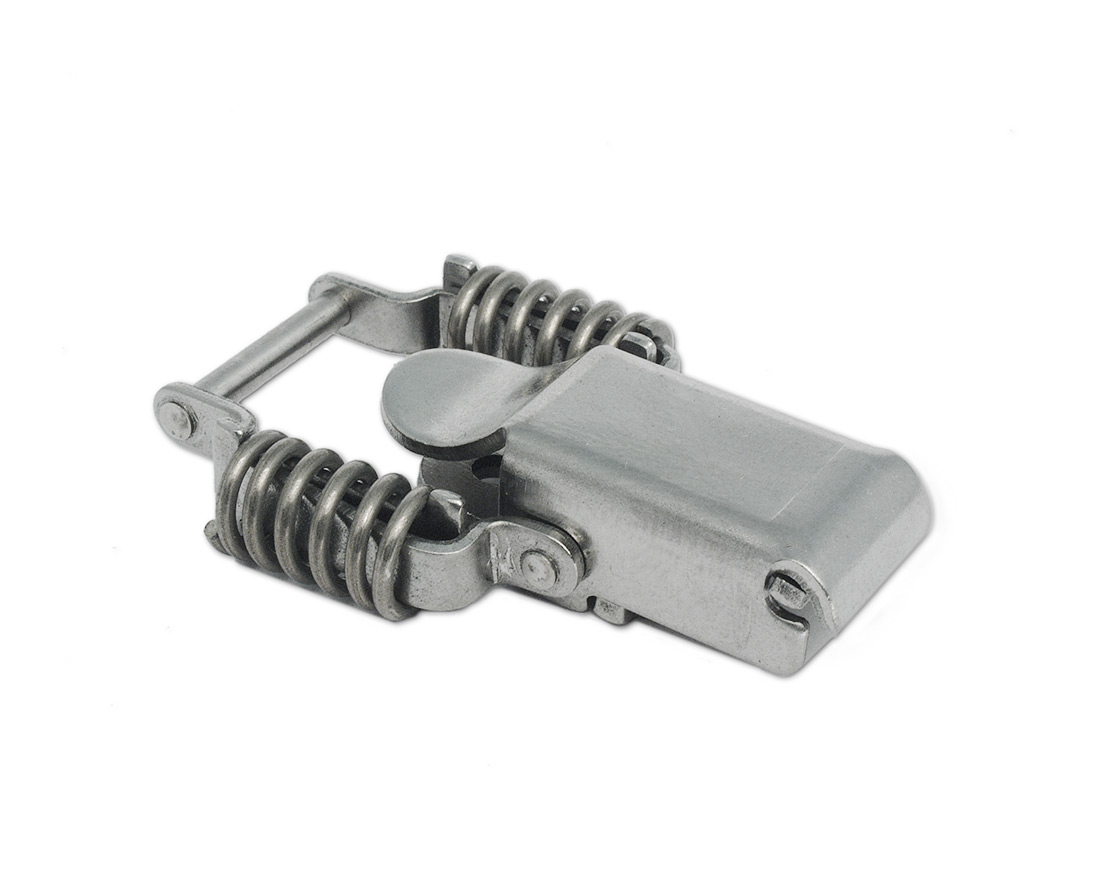 Latch spring loaded stainless steel 37 x 62,5 mm