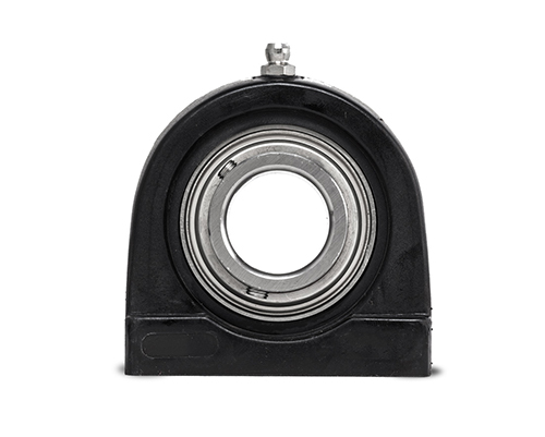 MOVET® Stehlager TBL 209, Gehäuse schwarz, MB Edelstahl, Ø 45 mm