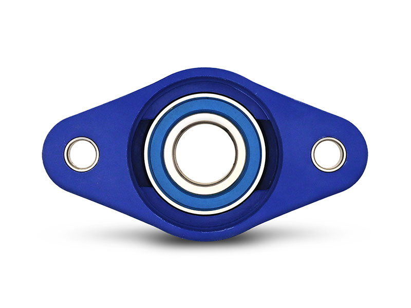 Element 3 von 4 (Bild) – MOVET® Blue Hygiene 2-Loch Flanschlager NFL 206, Gehäuse blau, MB Edelstahl, Ø 30 mm