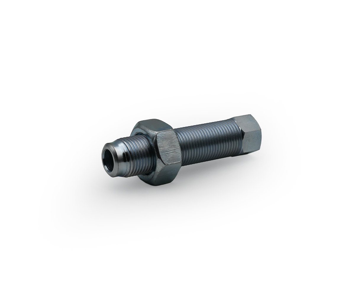 Element 2 von 4 (Bild) – Maschinenfuß / Stellfuß TEKNOFIX, Ø 150 mm Stahl, M36x2 x 177 mm, Fußplatte phosphatiert