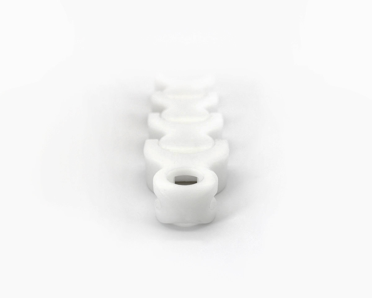MOVET Multiflex conveyor chain 1702, 12+1 set, radius, LF Acetal natur