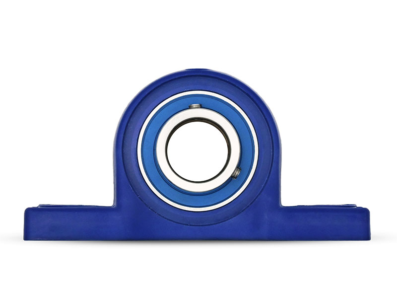 MOVET® Waterproof IP69K Hygiene Stehlager PPLW 205, Gehäuse blau, MB Edelstahl, Ø 25 mm