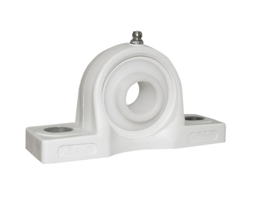 MOVET® Pillow block bearing PPL 204, housing white, PNS POM, Ø 20 mm