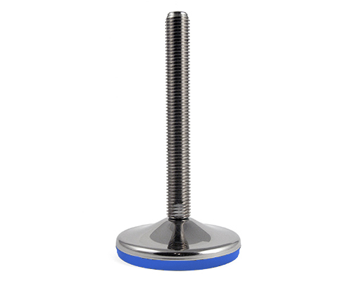 Levelling foot VULCANIZED stainless steel, Ø 120 mm, M20 x 150 mm, EPDM