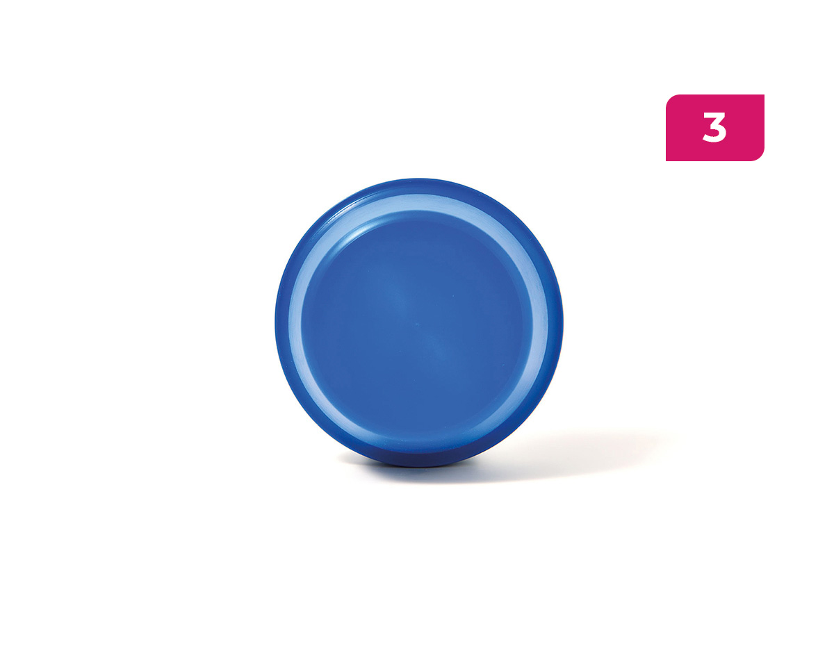 MOVET® Waterproof cap for housing 207, 35mm closed blue IP69K
