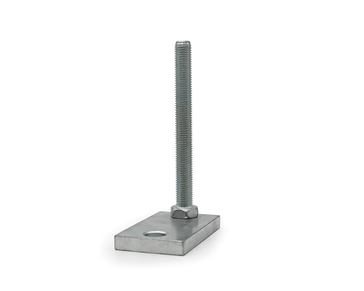 Element 2 of 3 (image) – Levelling foot TEKNOFIX, 110 x 80 mm Steel, M20 x 200 mm, Drill