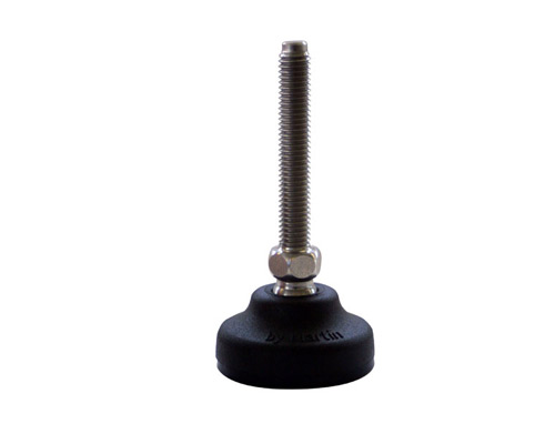 Maschinenfuß / Gelenkfuß PA, Ø 40 mm, M8 x 100 mm Edelstahl