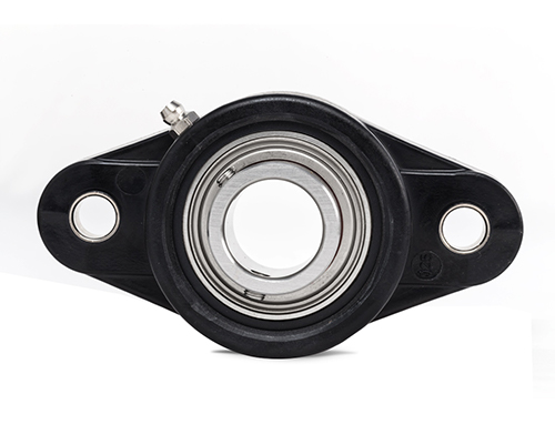Element 1 of 2 (image) – MOVET® 2-hole flange bearing NFL 208, housing black, MUC stainless steel, Ø 40 mm