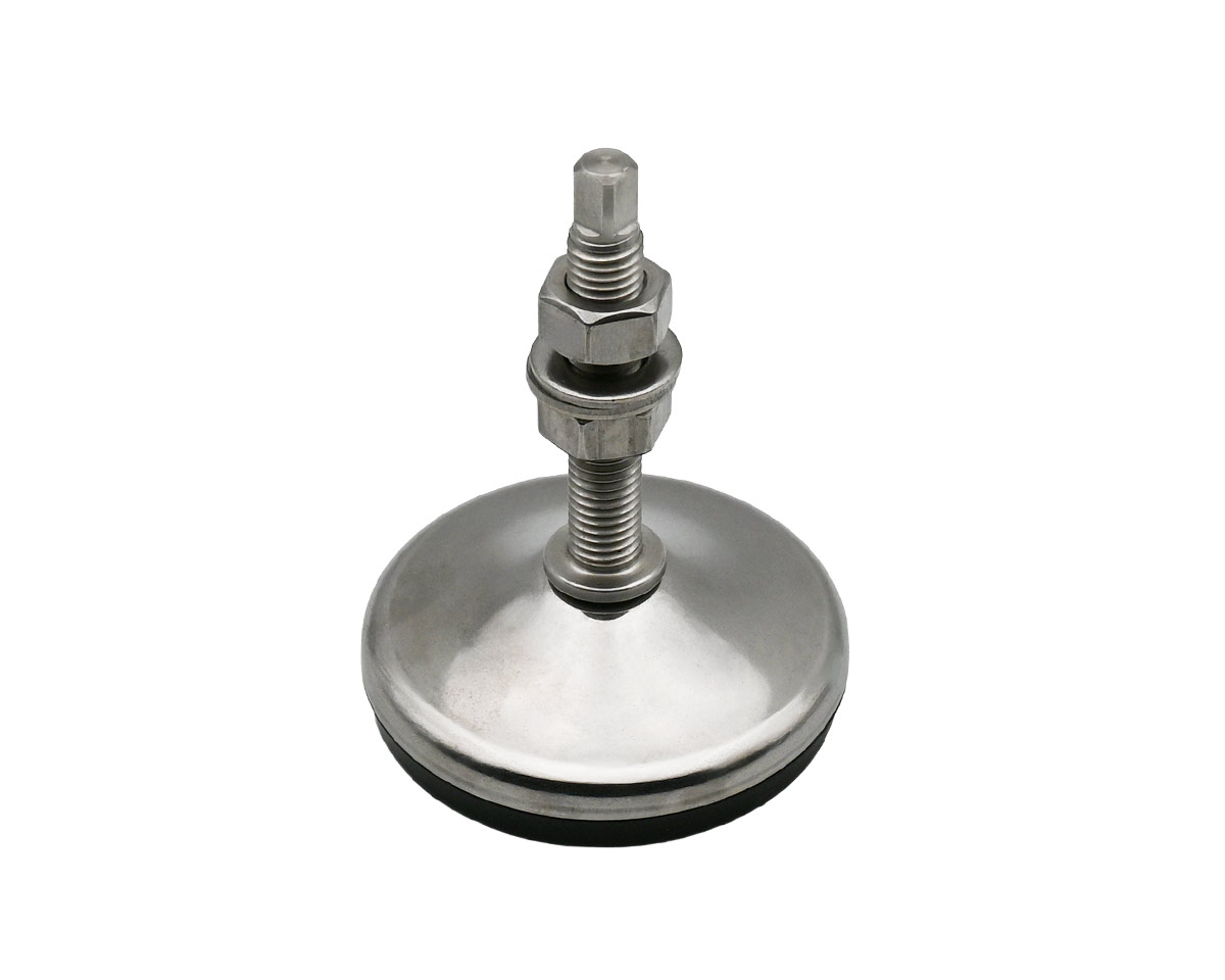 Element 2 of 3 (image) – Levelling foot ANTIVIBRATION, Ø 100 mm Stainless steel, M16 x 125 mm, incl. Nut, NBR