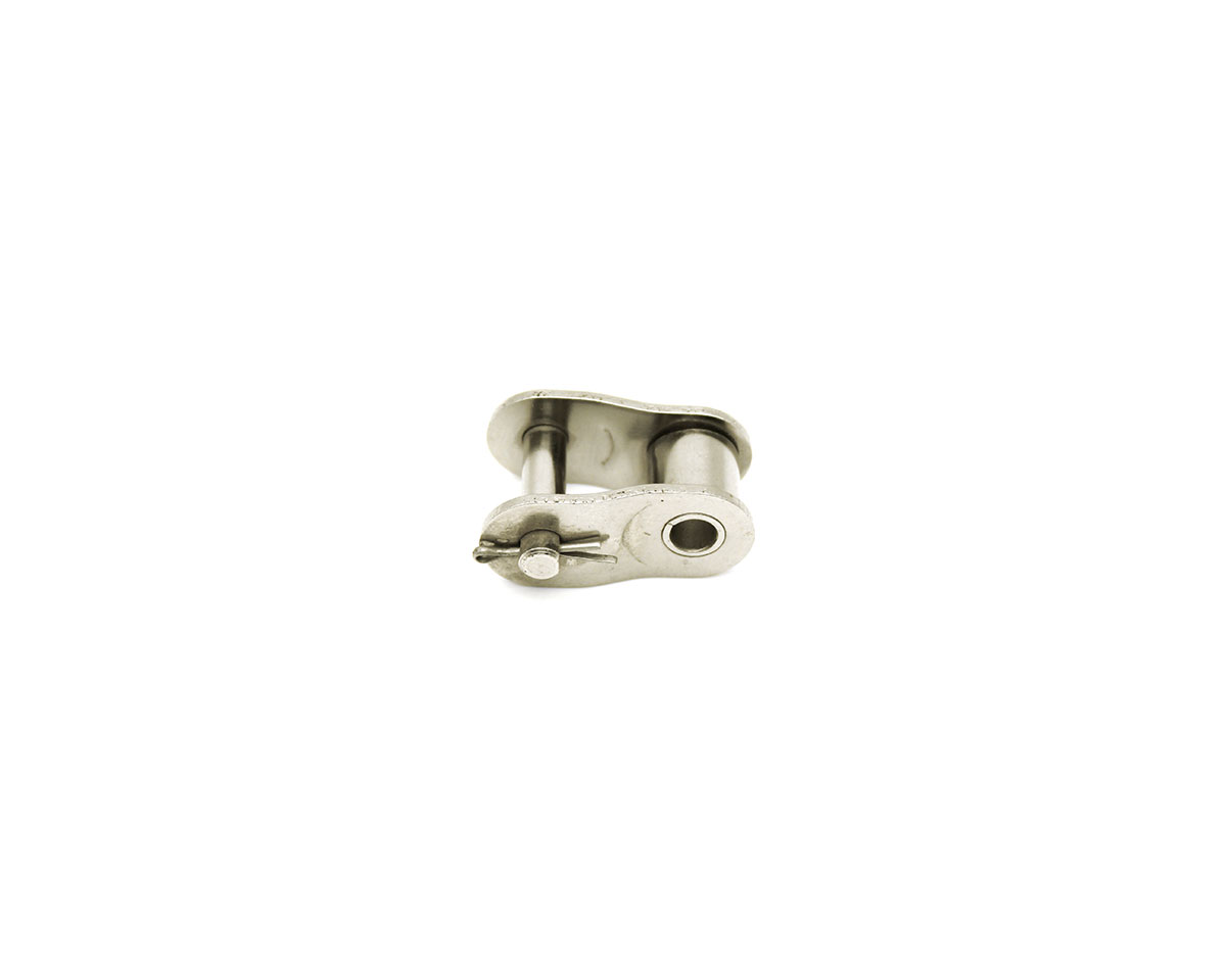 Gekröpftes Splintverschlussglied 20 B-1, 1 1/4" x 3/4", vernickelt, DIN 8187, Teilung 31, 75 mm, Innere Weite 19, 56 mm, Roll