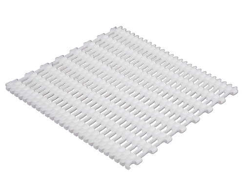 Modular belt 06-401 lattice-shaped, 40 % flow, p=6,25  POM  natural, FDA, USDA, FSIS