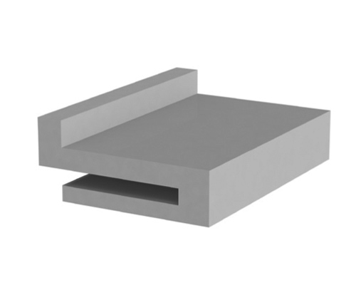 Gleitleiste Superfinish, Typ L, gerade, PE 1000 natur, 15 x 35 x 2500 mm Aufstecknut 3, 0 mm +0, 2 VERSANDKOSTENZUSCHLAG