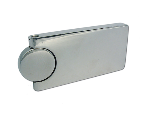 Scharnier Edelstahl poliert 40 x 80 x 8 mit Gewinde / Bohrung