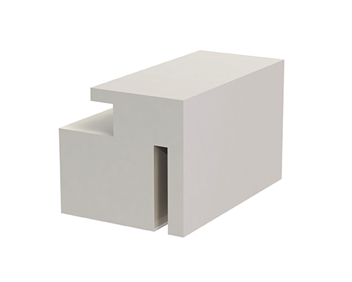Gleitleiste Superfinish Typ TAB, Kurve S25, PE 1000 natur, 33 x 30 x 2500 mm, Aufstecknut 3, 5 mm -0, 3