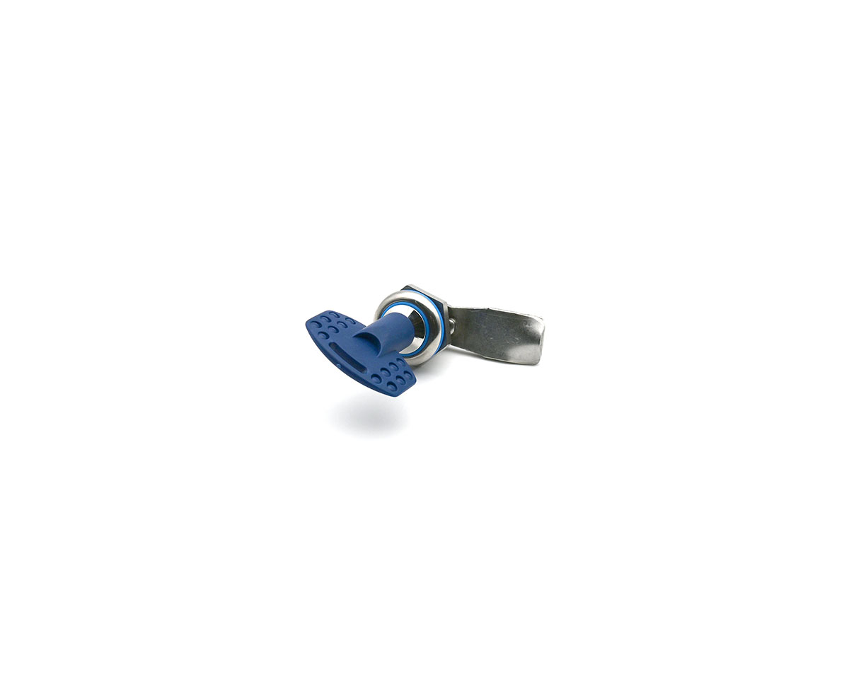 Element 2 von 3 (Bild) – HYGIENIC 3A Drehriegel Edelstahl 90° Typ A, 3-A, IP69K, H = 22 mm