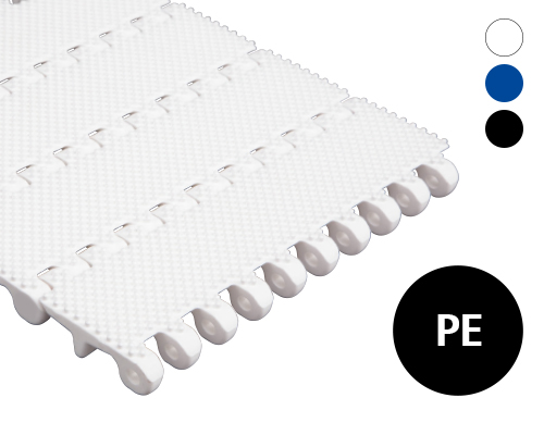 Modular belt 50-838  flat top, small nubs, p=50  PE natural, FDA, USDA, FSIS