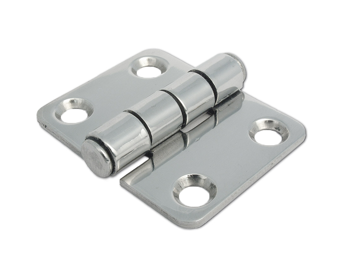 Rolled hinge stainless steel 37 x 48, 270°