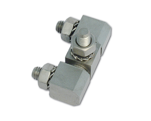 Scharnier Edelstahl sandgestrahlt, Schwerlast 49 x 18, Bohrungsabstand 33 / 16, 5 mm, Gewinde M8 x 22 / 14
