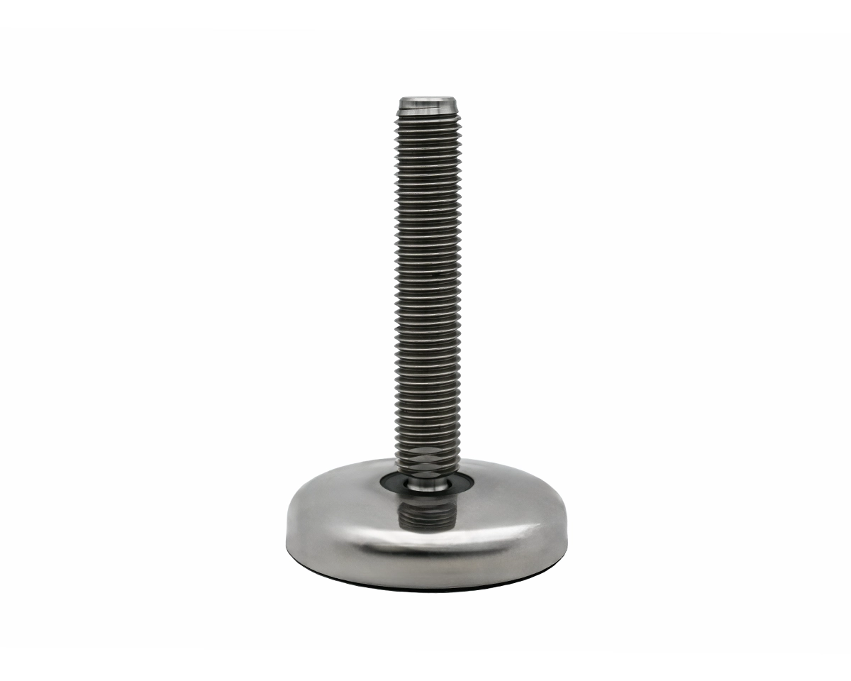 Maschinenfuß / Gelenkfuß ECO30 PA Edelstahl, Ø 123 mm, M30 x 200 mm, NBR