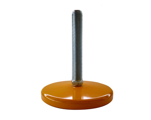 Maschinenfuß / Gelenkfuß MASSIV Stahl, Ø 159 mm, M20 x 200 mm, gelb Maschinenfuß / Gelenkfuß MASSIV Stahl, Ø 159 mm, M20 x 200 mm, gelb