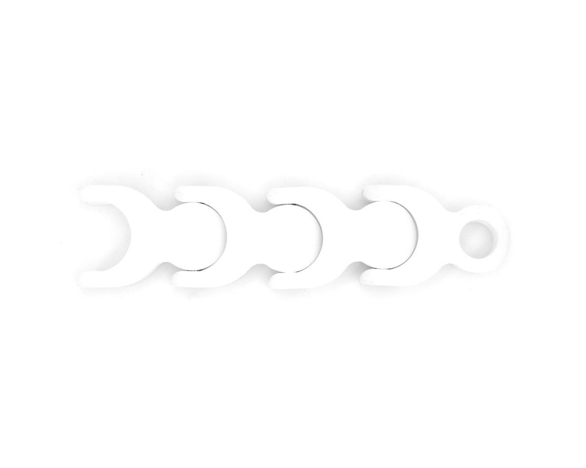 Element 3 of 4 (image) – MOVET Multiflex conveyor chain 1702, 14+1 set, radius, LF Acetal natur