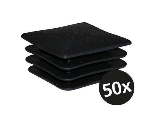 Square plug 40x40, set box 50 pcs.