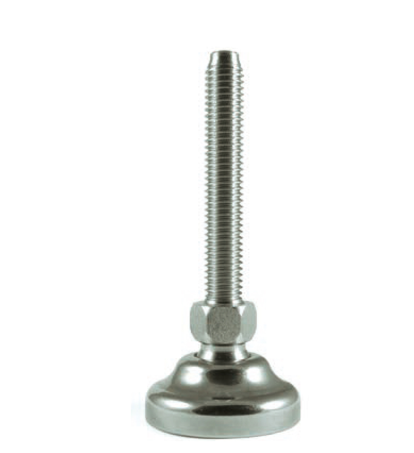Maschinenfuß / Gelenkfuß MASSIV Edelstahl, Ø 30 mm, M6 x 25 mm