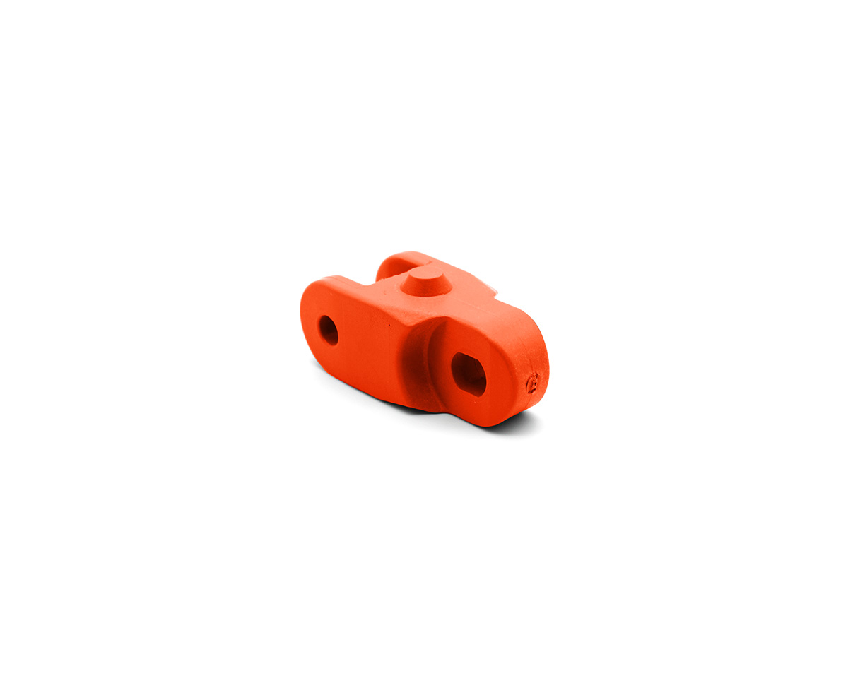 Element 2 von 4 (Bild) – Mitnehmerglied Knochenkette 2000, POM Orange, 16 mm