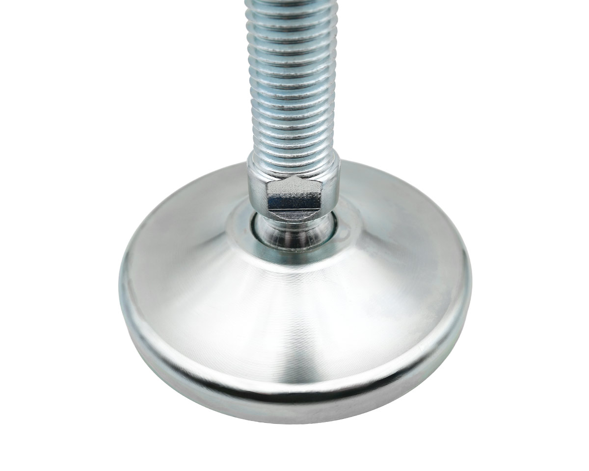 Element 3 von 4 (Bild) – Maschinenfuß / Gelenkfuß MASSIV Stahl, Ø 65 mm, M16 x 75 mm