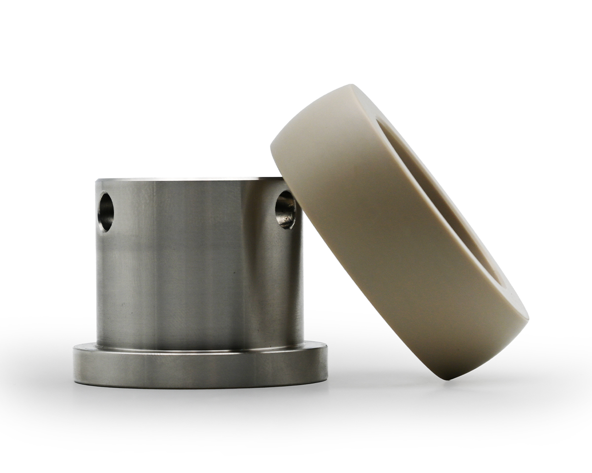 Element 3 von 4 (Bild) – Gleitlagereinsatz PEEK 205, lange VA Lagerbuchse 205, Ø 25 mm,
Weitere Größen auf Anfrage