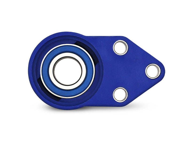 Element 2 von 4 (Bild) – MOVET® Blue Hygiene 3-Loch Flanschlager FBL 204, Gehäuse blau, MB Edelstahl, Ø 20 mm