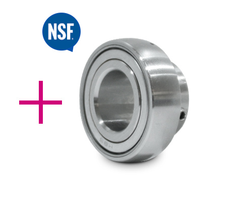 Element 3 von 3 (Bild) – MOVET® 2-Loch Flanschlager NFL 202, Gehäuse weiß, MB Edelstahl, Ø 15 mm