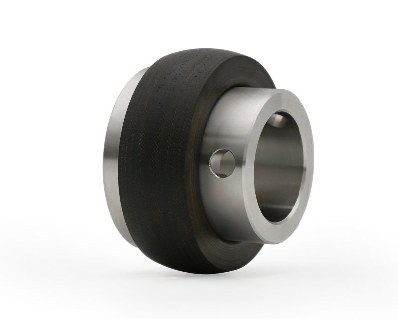 Gleitlagereinsatz Phenol K 522 RSN mit Schmiernuten mit langer VA Lagerbuchse 205 für Wellen- 25mm, MUC kompatibel