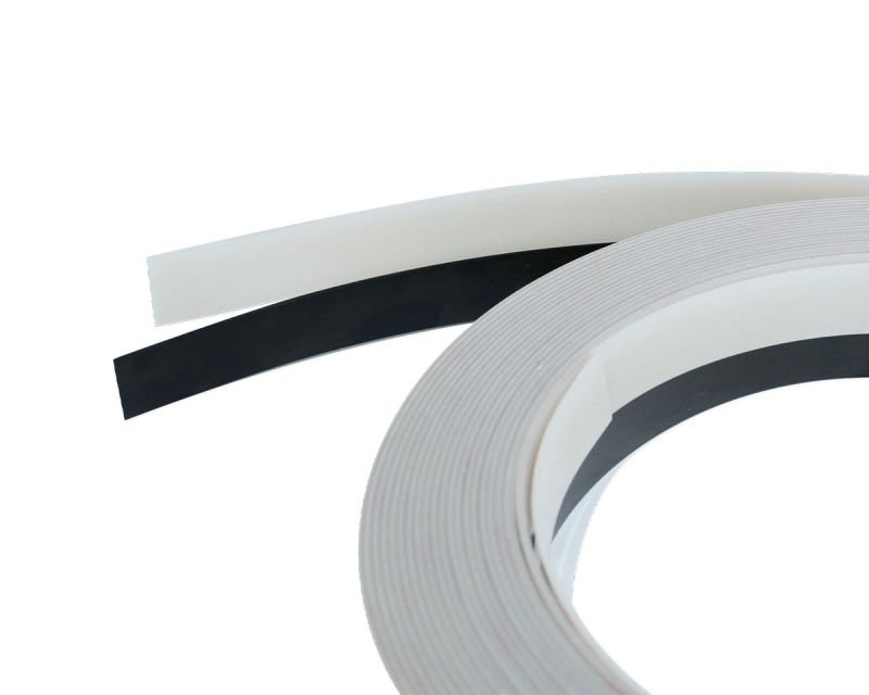 Fix Gleitleiste selbstklebend, Breite 25 mm, Stärke 3, 2 mm + 0, 2 Werkstoff: PE UHMW, Farbe: weiß/natur, Rollenlänge: 15, 0