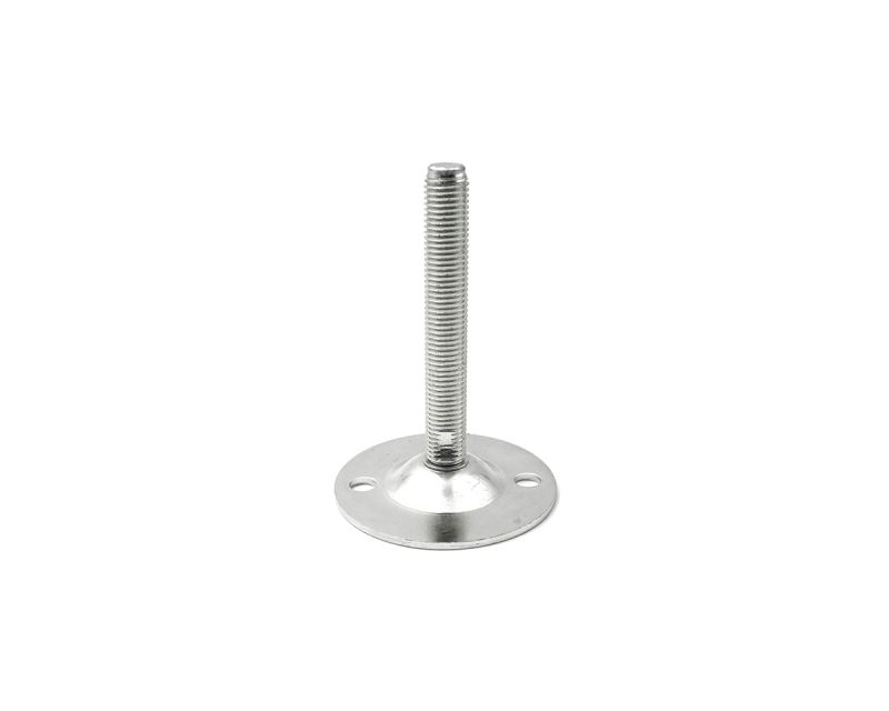 Gelenkfuß BLECHTELLER Edelstahl, Ø 85 mm, M20 x 150 mm Edelstahl, Bohrungen Ø 10, 5 mm