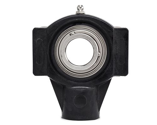 Spannlager TPL 207, PBT Kunststoff Gehäuse schwarz, MB Einsatz Edelstahl, Ø 35 mm