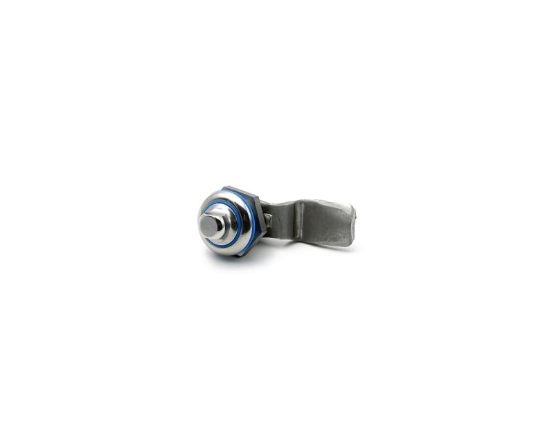 Drehriegel 90° Edelstahl 3A zertifiziert Typ E, 3-A zertifizierte Silikondichtung blau, Ø 28 mm, H = 26 mm, Schutzart: