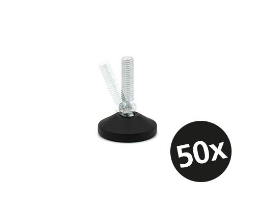 Gelenkfuß MINI, Ø 38 mm, M8 x 30 mm Stahl verzinkt