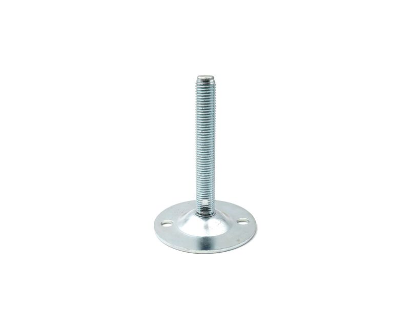 Gelenkfuß BLECHTELLER Stahl, Ø 85 mm, M16 x 150 mm Stahl verzinkt, Bohrungen Ø 10, 5 mm