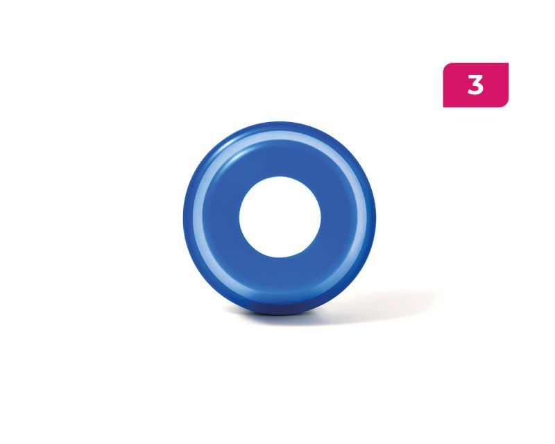 Waterproof Kappe wasserdicht für Gehäuse 208, 40 mm offen blau