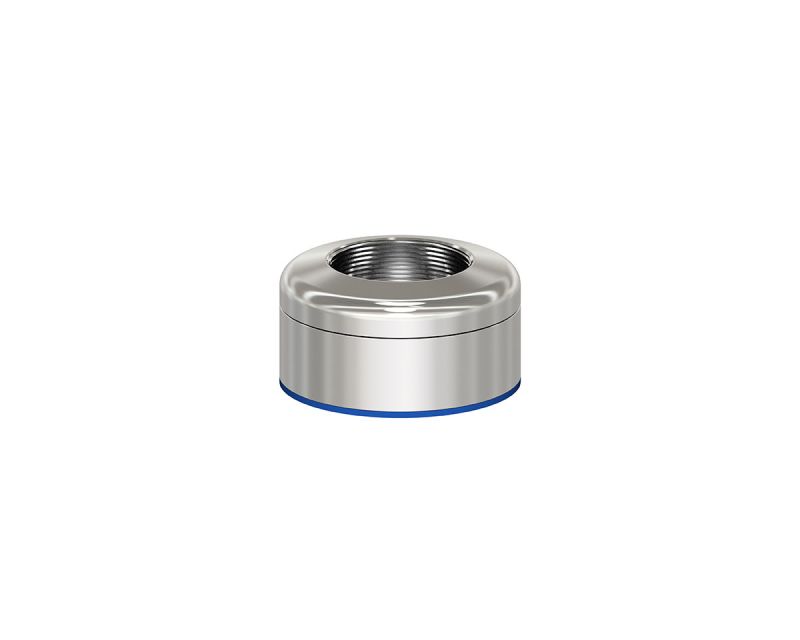 Befestigungsflansch/Adapter für Bedienpanel, Ø 99 mm, H = 52, 5 mm, mit Anschlussstück Ø 60, 3 mm, dreh- und justierbar