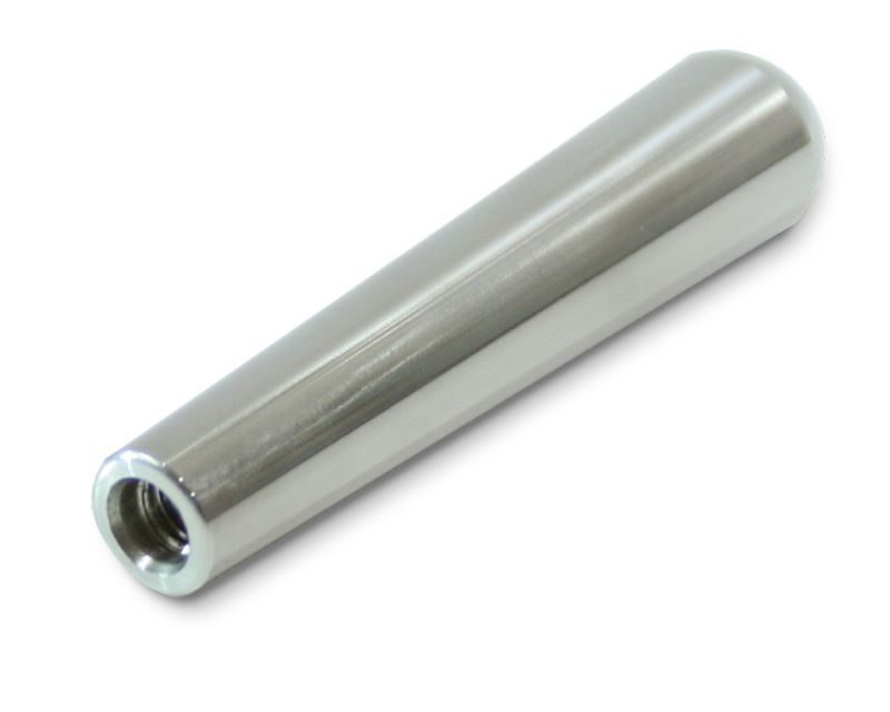 Feststehender Konusgriff Edelstahl poliert Ø 20/ Ø 14, Gesamtlänge 95 mm, Innengewinde M8 x 20, ergonomisch