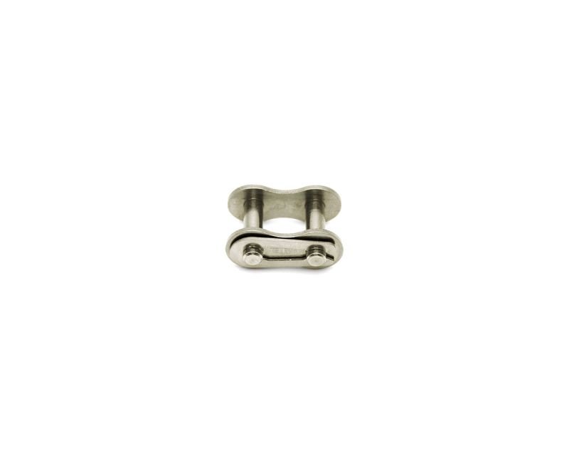 Verstärktes Federverschlussglied 25-1 ANSI, 1/4" x 1/8", vernickelt, DIN 8188, Teilung 6, 35 mm, Innere Weite 3, 18 mm, Rolle